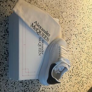 Alexander McQueen White and Black Sneakers